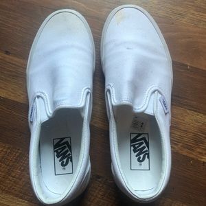 Beautiful all white vans